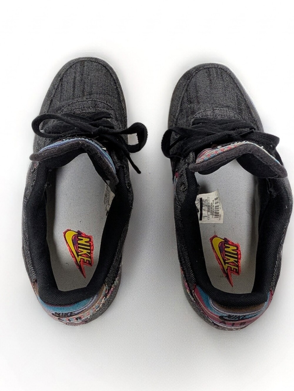 Nike Air Force 1 Low Denim Tribal Print Sneakers Men’s 8 Women’s 9.5 - Picture 8 of 10
